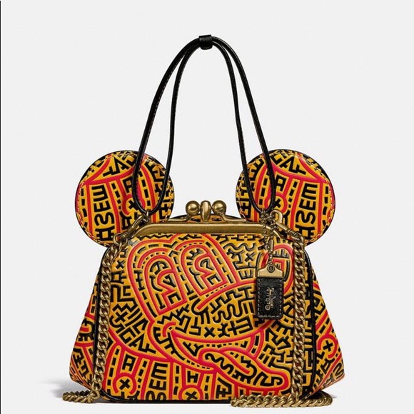 Disney Mickey Mouse X Keith Haring Kisslock Bag - Picture 9 of 10